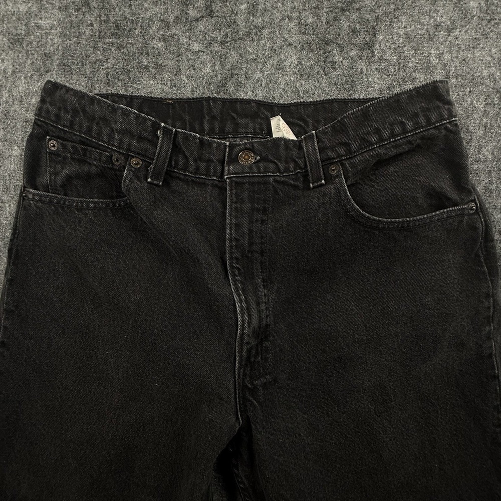 Vintage 1994 Levis 550 Jeans Mens 38x30 Black Relaxed Tapered USA Denim - Picture 5 of 13